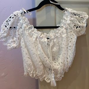 Free people lace flower top